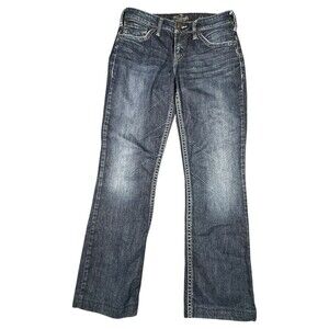 Women's Silver Natsuki Boot Cut Denim Blue Jeans 28/29 (Hemmed)